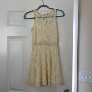 Cream lace dress